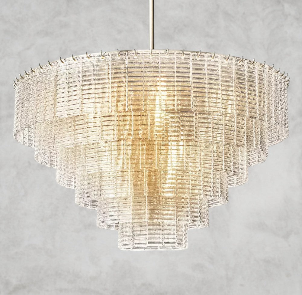Sirene Clear Glass Round Chandelier 41", 52", 65"